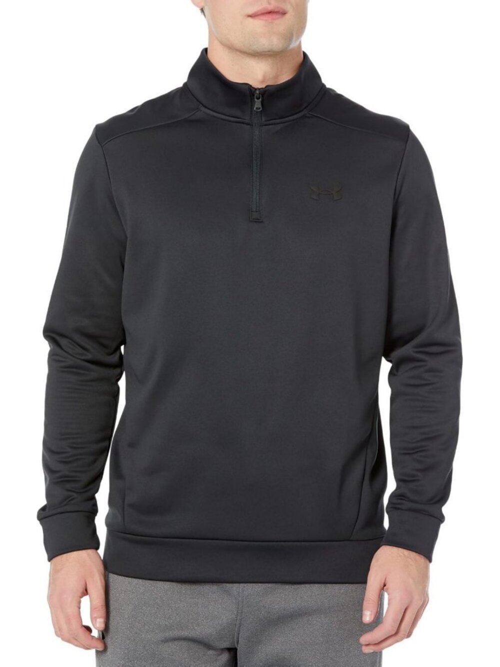 Men's Lightweight Fleece 1/4 Zip Pullover - Cozy Athletic Layering Top